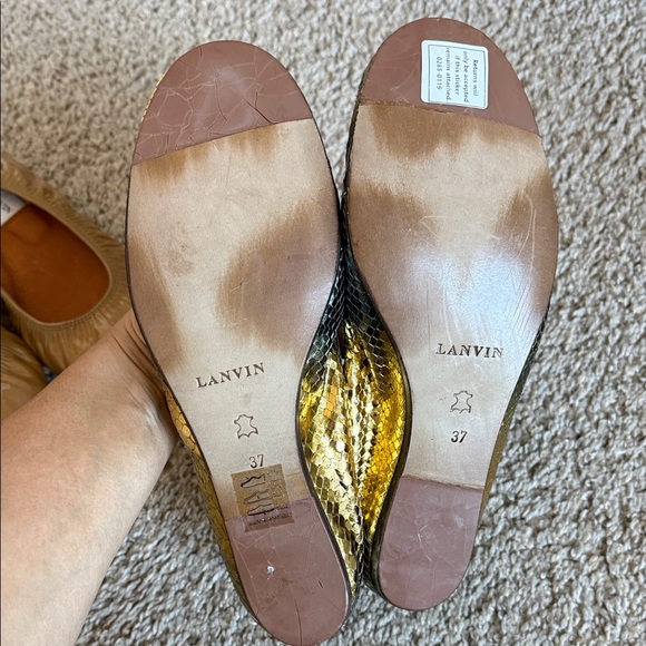 Lanvin Luxury Leather Ballet Flat Bundle Sz 37 eu - Picture 13 of 16